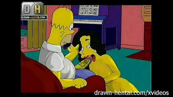 Veľká Simpsons Porn - Threesome totálna trubica