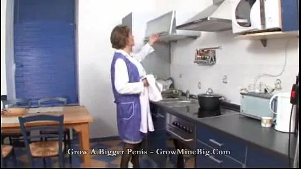 Stor mature fuck in the Kitchen totalt rör