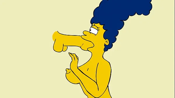 Store marge deepthroat and cum- first marge animation samlede rør