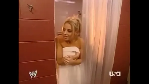 Big Mickie James lets Trish Stratus know she has nice boobs total Tube
