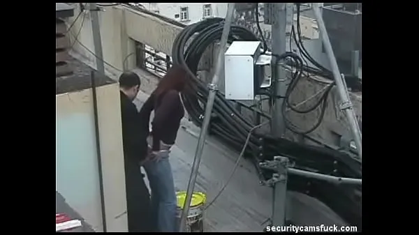 Veľká Spy Cam Catch Fucking on Roof Top totálna trubica