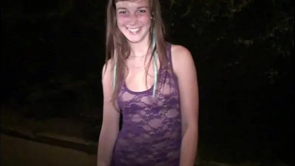 큰 Cute young blonde girl going to public sex gang bang dogging orgy with strangers 총 튜브