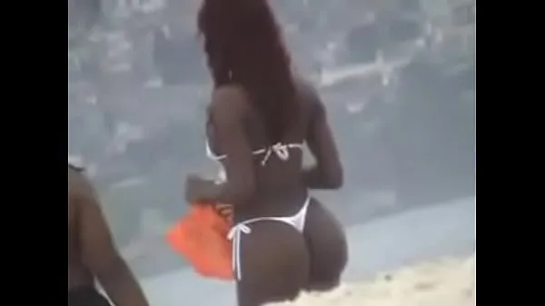 Duża Beach bikini mulatto całkowita rura
