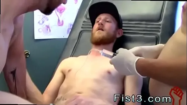 Big Fat teen boy cock gay First Time Saline Injection for Caleb total Tube