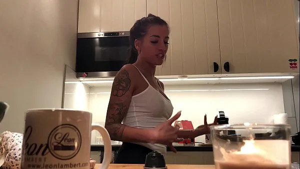 Big Perfect Pokies on the Kitchen Cam, Braless Sylvia and her Amazing Nipples total Tube