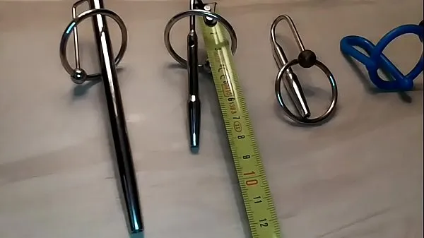 Big Four dilators filling my cock and a dildo my ass tổng số ống