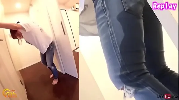 Velika Japanese Pee Desperation and Jeans Wetting skupna cev