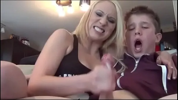 Big Lucky being jacked off by hot blondes total Tube
