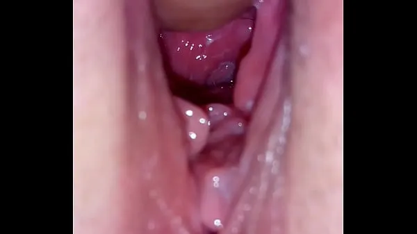 أنبوب Close-up inside cunt hole and ejaculation كبير
