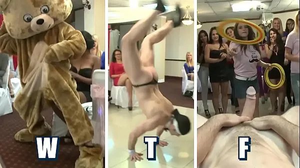 Big DANCING BEAR - The Bride To Be And Her Slutty Friends At CFNM Blowbang total Tube