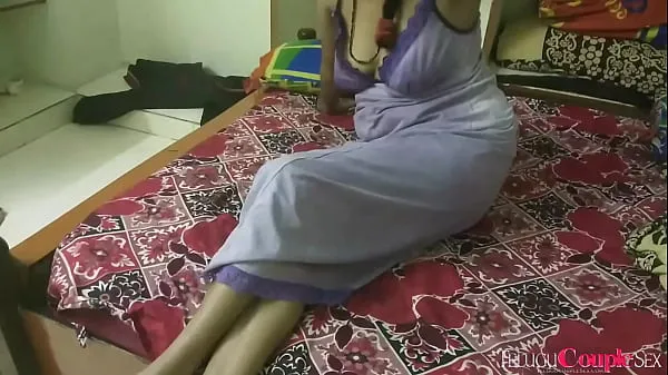 Veľká Telugu wife giving blowjob in sexy nighty totálna trubica