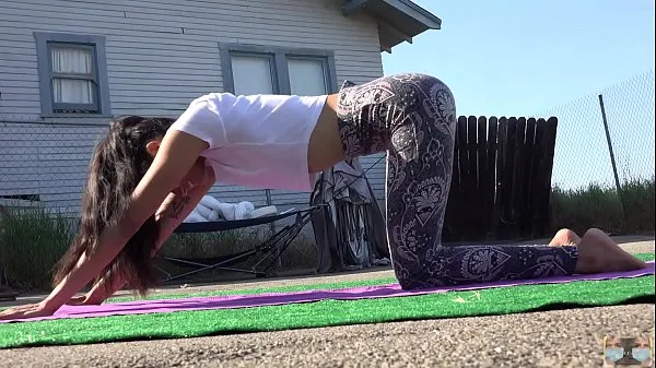 Nagy Sexy Yoga Pants Workout teljes cső