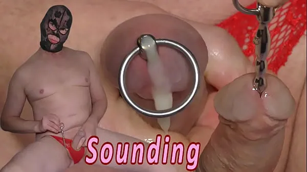 큰 Urethral Sounding & Cumshot 총 튜브