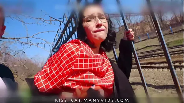 أنبوب Let's walk in Nature - Public Agent PickUp Russian Student to Real Outdoor Fuck / Kiss cat 4k كبير