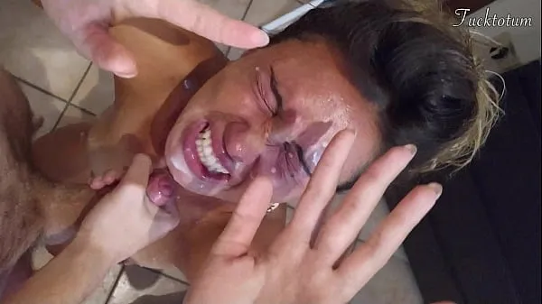 Big Girl orgasms multiple times and in all positions. (at 7.4, 22.4, 37.2). BLOWJOB FEET UP with epic huge facial as a REWARD - FRENCH audio total Tube