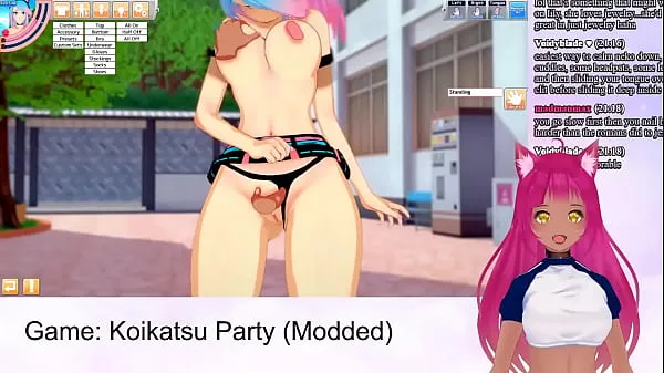 หลอดรวมVTuber LewdNeko Plays Koikatsu Party Part 3ใหญ่