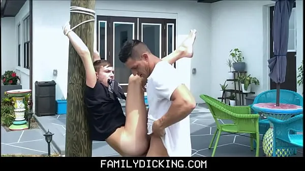 Big Young Blonde Boy Nephew Tied Up To Tree Fucked By Uncle Jax Thirio total Tube