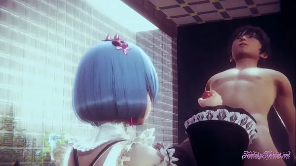 Grote Re Zero Hentai - Rem Handjob with POV (Uncensored) - Japanese Asian manga anime game porn totale buis
