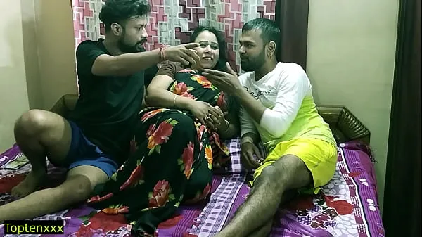 Nagy Indian hot randi bhabhi fucking with two devor !! Amazing hot threesome sex teljes cső