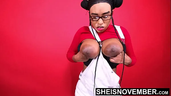 Big I'm Erotically Posing My Large Natural Tits And Huge Brown Areolas Closeup Fetish, Bending Over With My Big Boobs Bouncing, Petite Busty Black Babe Sheisnovember Jiggling Her Saggy Bomb Shells While Bending Over After Sitting on Msnovember total Tube