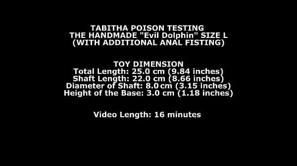 Veľká Tabitha Poison Testing The Handmade Dolphin Size L (With Additional Anal Fisting) TWT102 totálna trubica