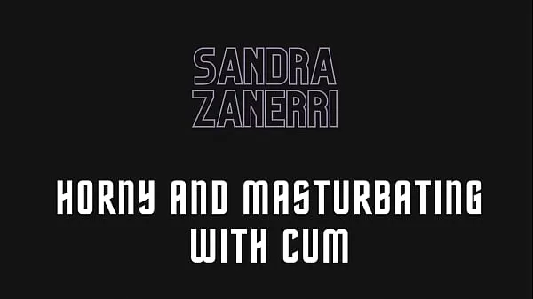큰 Sandra Zanerri lingerie alone horny and masturbating with cum 총 튜브