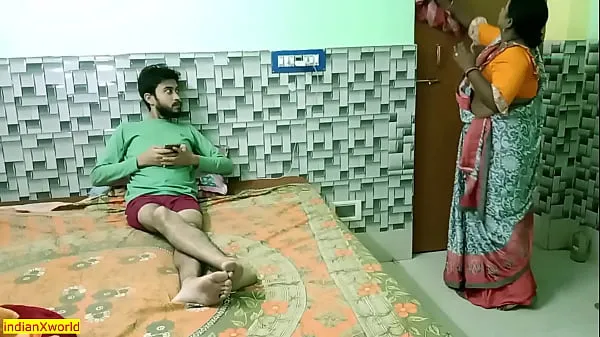 Grote Indian teen boy fucking with hot beautiful maid Bhabhi! Uncut homemade sex totale buis