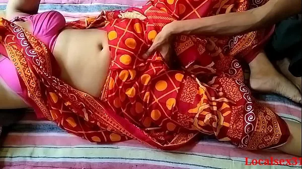 Grote Indian wife Red Saree Fuck totale buis