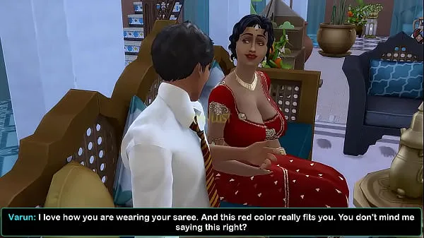 큰 Vol 1, Part 1 - Desi Telugu Busty Saree Aunty Lakshmi got seduced by a young boy - Wicked Whims 총 튜브
