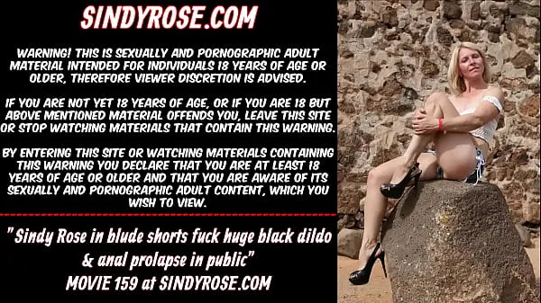 Big Sindy Rose black dildo total Tube