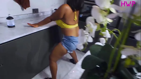 Jumlah Tiub Hot big boobs student is still horny in the kitchen after fucking her stepbrother in the bedroom before going to prepare him a nice meal besar