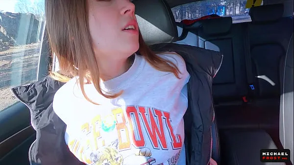 Big Real Russian Teenager Hitchhiker Girl Agreed to Make DeepThroat Blowjob Stranger for Cash and Swallowed Cum - MihaNika69 and Michael Frost total Tube