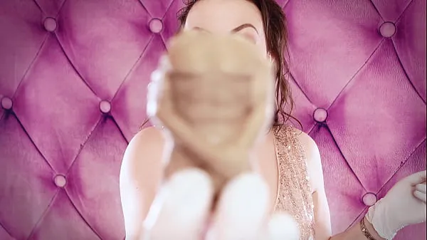 Veľká ASMR eating food fetish video - girl with braces eating chocolate man - giantess vore (Arya Grander totálna trubica