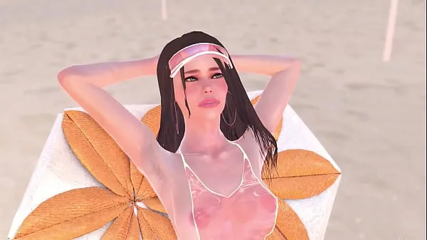 बिग Animation naked girl was sunbathing near the pool, it made the futa girl very horny and they had sex - 3d futanari porn कुल ट्यूब