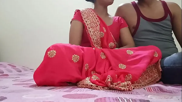 Nagy Indian Desi newly married hot bhabhi was fucking on dogy style position with devar in clear Hindi audio teljes cső