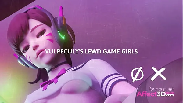 큰 Vulpeculy's Lewd Game Girls - 3D Animation Bundle 총 튜브