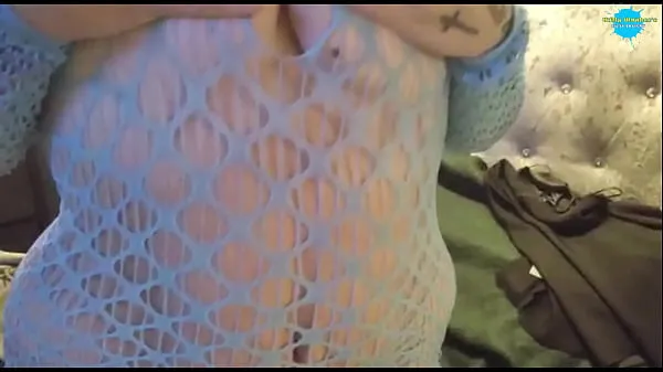 Big Pinky Pussy's Blue Net Tease (Fish in a Net total Tube