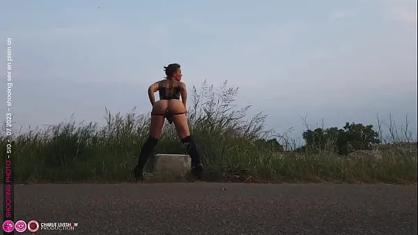 Velika Roadside porn shoot skupna cev
