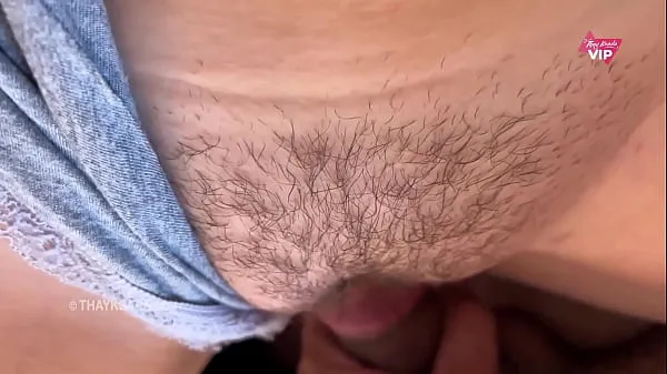 أنبوب Fucking hot with the hairy pussy until he cum inside كبير
