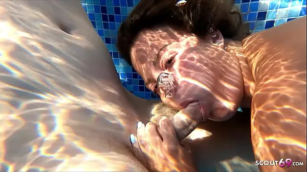 Big Underwater Sex with Curvy Teen - German Holiday Fuck after caught him Jerk total Tube