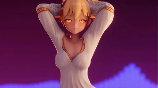 Stor Genshin Impact (Hentai) ENF CMNF MMD - blonde Yoimiya starts dancing until her clothes disappear showing her big tits, ass and pussy totalt rör