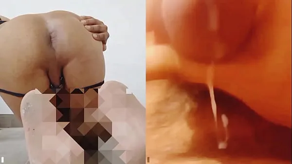 Duża Whore showing his beautiful anus by video call całkowita rura