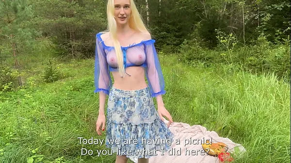 Duża She Got a Creampie on a Picnic - Public Amateur Sex całkowita rura
