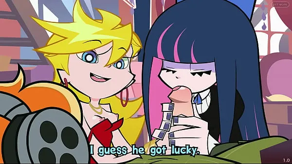 Grote Panty and Stocking Sex Porn Hentai Animation Blowjob Cumming totale buis